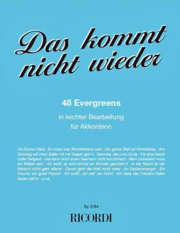 Das kommt nicht wieder 