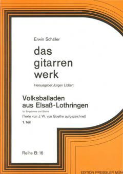 Volksballaden aus Elsass-Lothringen, 1. Teil 