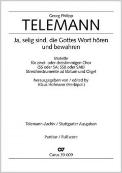 Ja, selig sind, die Gottes Wort hören 