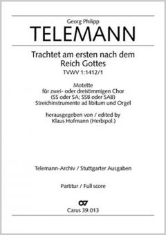 Trachtet am ersten nach dem Reich Gottes 