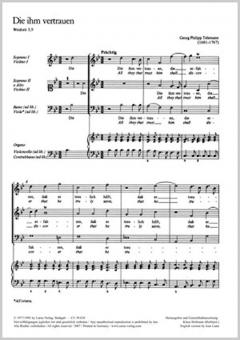Die ihm vertrauen TVWV 1 :348/1 