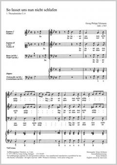 So lasset uns nun nicht schlafen 