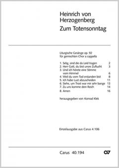 Liturgische Gesänge (Totensonntag) Standard