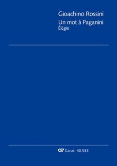 Un mot a Paganini. Elegie 
