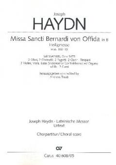 Missa Sancti Bernardi von Offida in B 