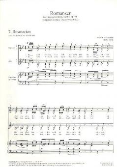 Romanzen II für Frauenstimmen op. 91 