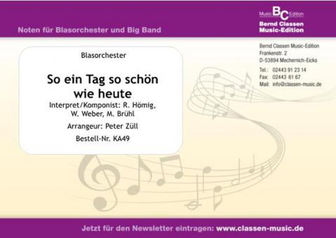 So ein Tag so wunderschön wie heute 