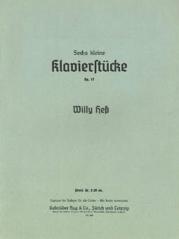 6 kleine Klavierstücke 