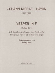 Vesper in F (Klafsky IV, 5) 