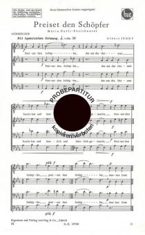 Preiset den Schöpfer 