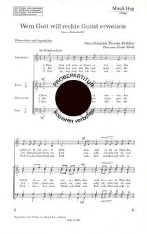 Wem Gott will rechte Gunst 