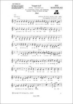 Vesper in F (Klafsky IV, 5) 