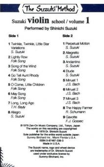 Suzuki Violin School 1 