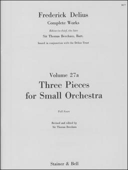 Three Pieces For Small Orchestra 