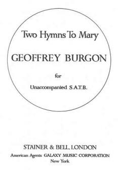 Two Hymns To Mary 