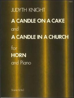 A Candle On A Cake And A Candle In A Church 