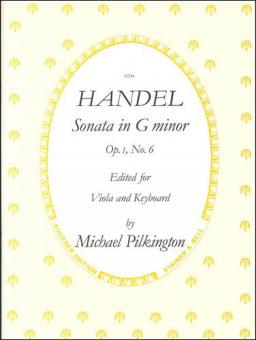 Sonata In G Minor, op. 1, no. 6 
