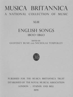 English Songs 1800-1860 
