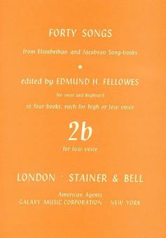 Elizabethan and Jacobean Songs 