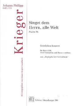 Singet dem Herrn alle Welt (Psalm 96) 