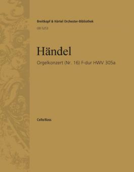 Orgelkonzert Nr. 16 F- HWV 305a 