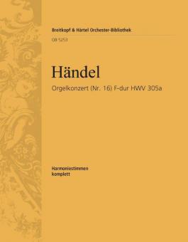 Orgelkonzert Nr. 16 F- HWV 305a 