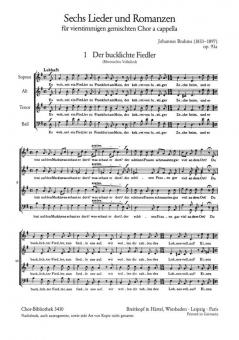6 Lieder und Romanzen op. 93a, Nr. 1-6 