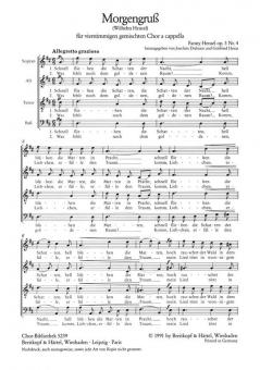 Morgengruß op. 3/4 
