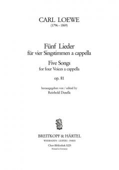 5 Lieder op. 81 