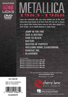 Legendary Guitar Licks 1983-88 