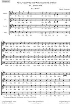 Alles, was ihr tut mit Worten oder mit Werken BuxWV 4 