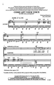 Come Lift Your Voice 