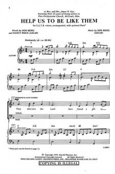 Help Us To Be Like Them 