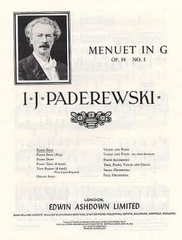 Menuet in G Op. 14 No. 1 