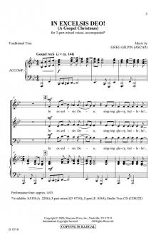 In Excelsis Deo! 