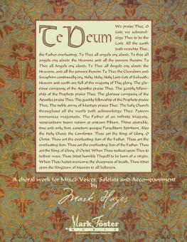 Te Deum From The Book Of Common Prayer 