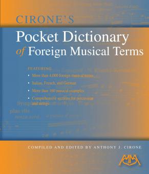 Cirone's Pocket Dictionary Of Foreign Musical Terms 