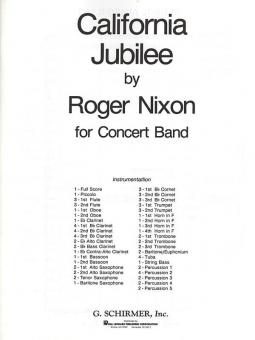 California Jubilee Band Score 