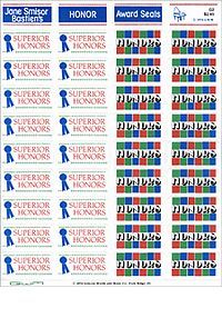 Jane Bastiens Honour Award Seals 