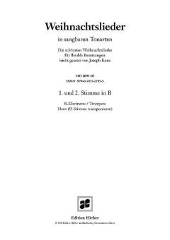 Weihnachtslieder in sangbaren Tonarten 