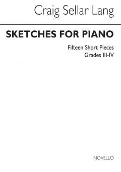 Lang Sketches for Piano 15 Short Pieces 