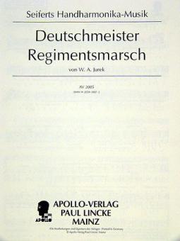 Deutschmeister Regiments Marsch op. 6 