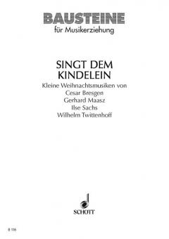 Singt dem Kindelein 