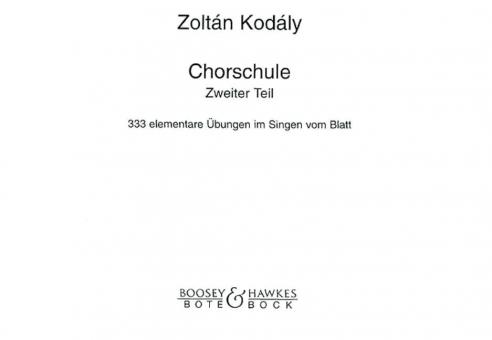 Chorschule 2 