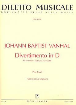 Divertimento in D für 2 Violinen, Viola und Violoncello 