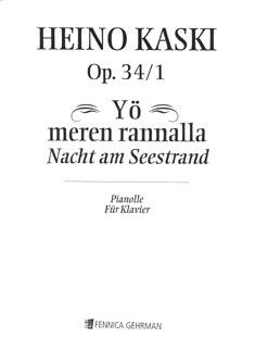 Nacht am Seestrand op. 34/1 