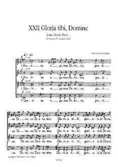 Gloria patri Nr. 22 op. 17 