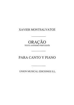 Montsalvatge Oracao Voice/Piano 