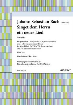Singet dem Herrn ein neues Lied BWV 225 