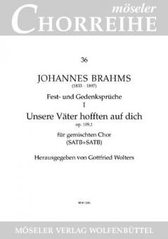 Fest- und Gedenksprüche op. 109 Nr. 1 Standard